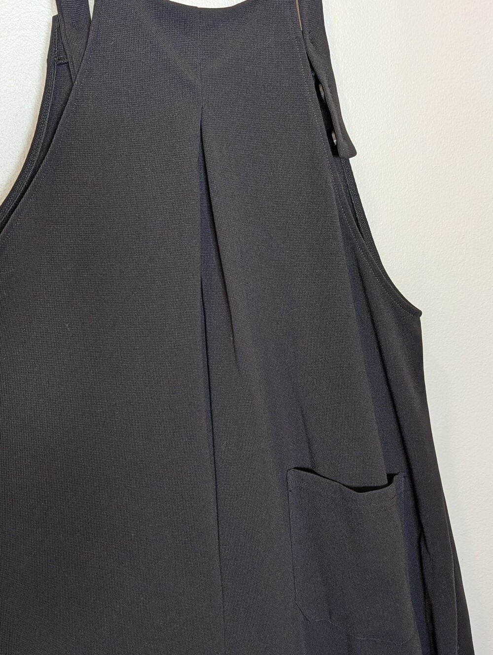 NWT Halara Tall XL Black Square Neck Wide Leg Jumpsuit - Picture 7 of 7